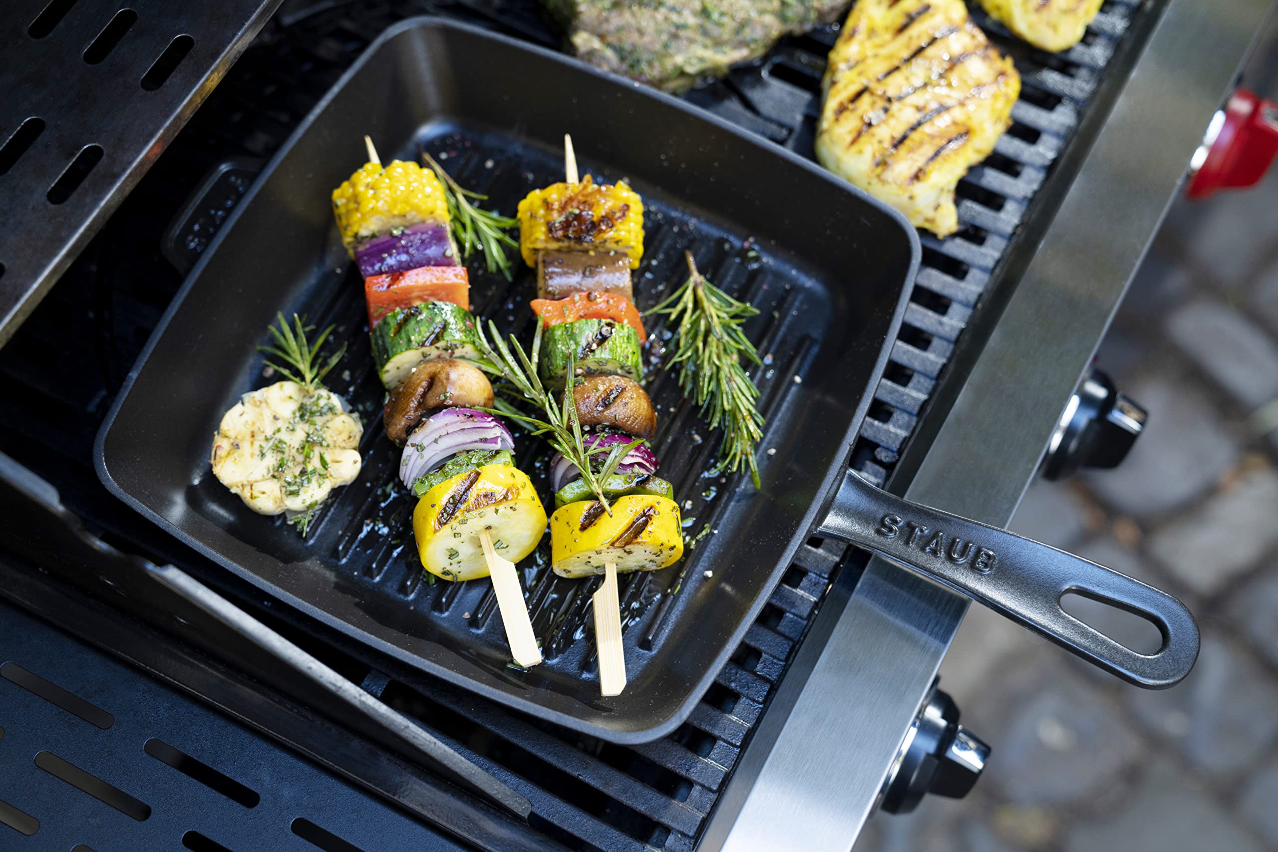 Amazon | Staub 鋳鉄 10インチ 角型グリルパン 10